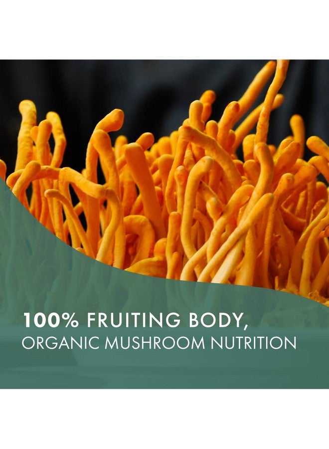 Mypure Cordyceps Organic Mushroom Supplement 100% Real Mushroom Extract Best For Immune Support Stress Relief Build Energy For Adult Men And Women (30 Capsules)