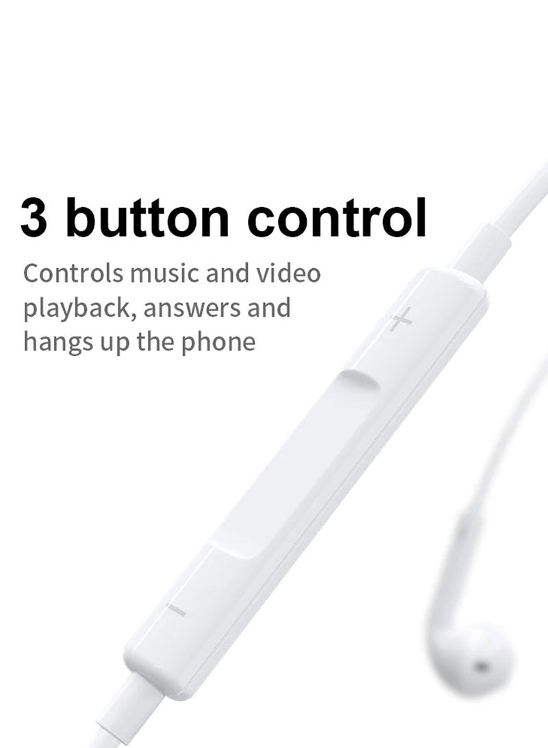 CHAPPELINE Stereo Earphone HA1 3.5 mm Jack Port With High Quality Sound White - Image 2