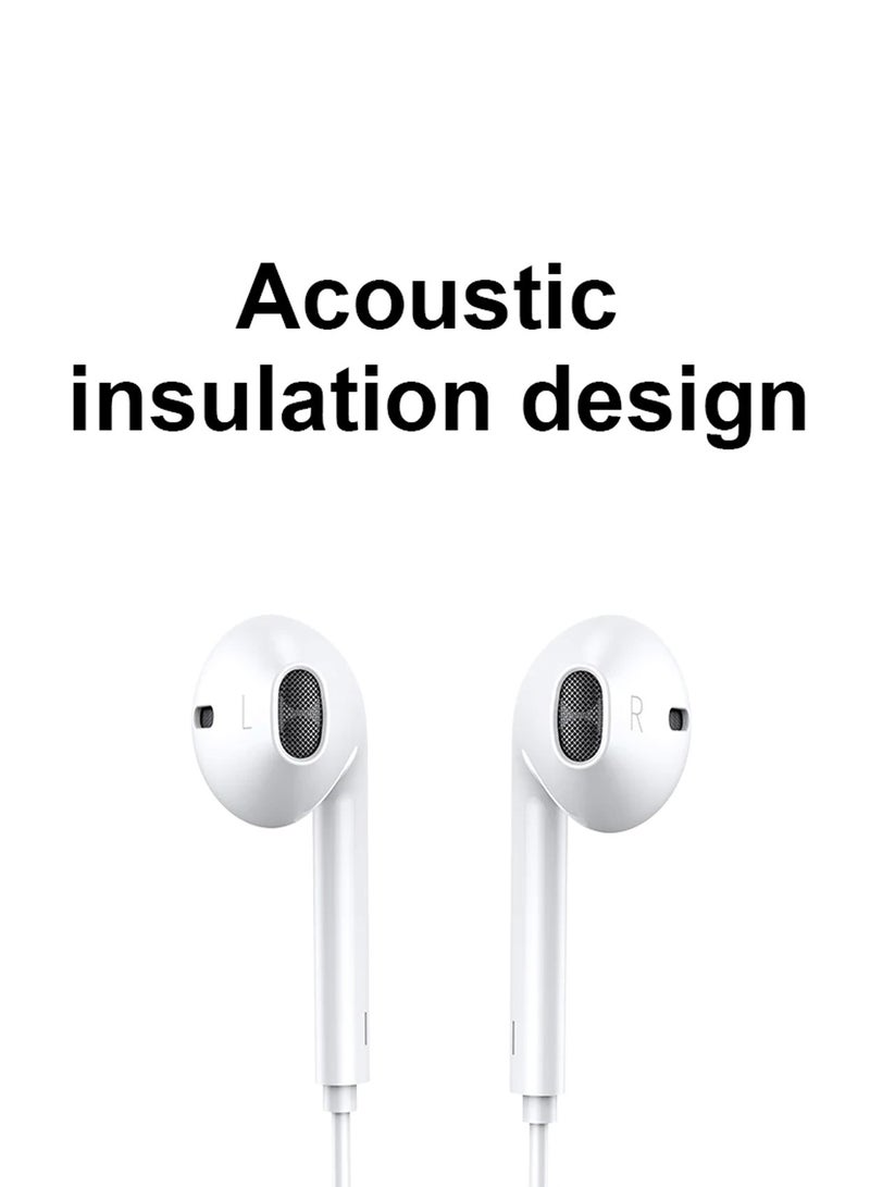 CHAPPELINE Stereo Earphone HA1 3.5 mm Jack Port With High Quality Sound White - Image 3