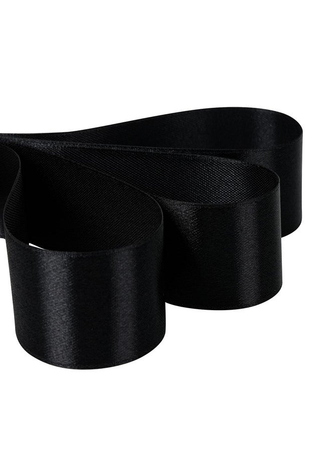 SDZMDL Black Ribbon 3/4 Inch, 25 Yards/roll Solid Satin Ribbon for Gift Wrapping, Bow, Floral Bouquets, Party Decoration. - Image 3