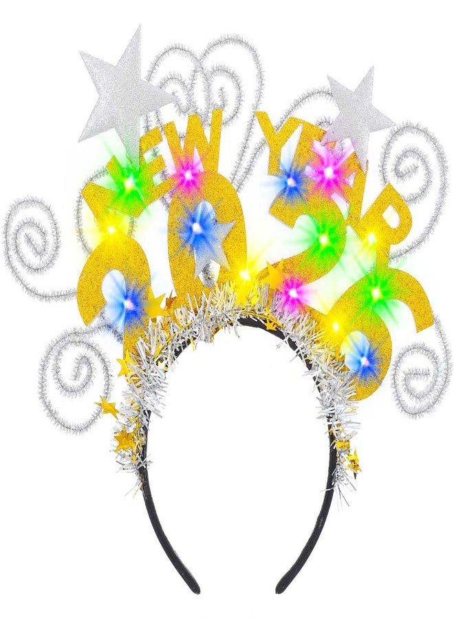 Zoestar Light Up 2026 Headband LED New Year Headbands NYE Glow Party Hair Accessories for Women - Image 1