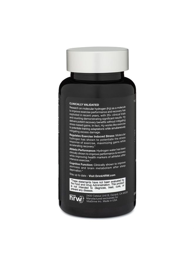 DRINK HRW DrinkHRW Rejuvenation Hydrogen Water Tablets Clinically Shown to Increase Alertness and Improve Fitness Recovery Maximum Strength Highest Delivering Dose of Molecular Hydrogen (Raspberry 60 Tablets) - Image 2