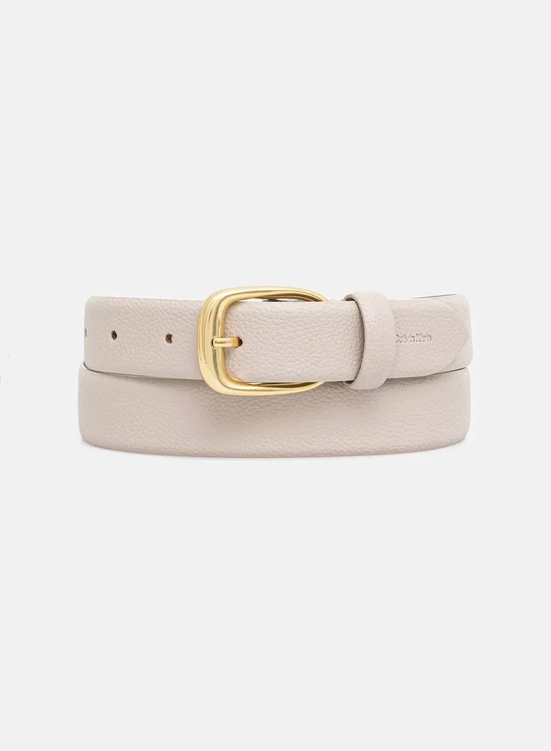 Full Grain Leather Chunky Buckle Belt