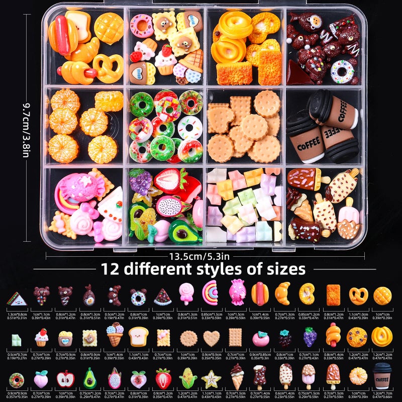 MAJOR DIJIT 3D Mix Assorted Color Nail Charms Acrylic Multi Cute Nail Art Charms Hollow Candy Jewelry Nail Supplies for Nail Art Design DIY Crafts Accessories (-17) - Image 3