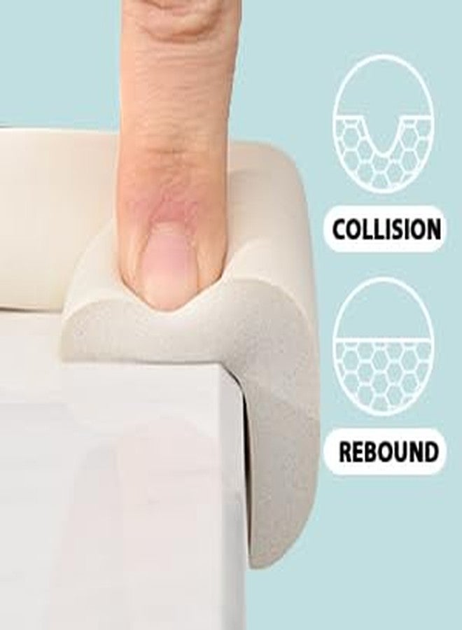 KPNG Protector Baby Proof | Corner Guard Child Safety for Babies, Toddlers, Kids | Foam Corner Covers for Furniture, Table, Desk (4 Piece Corner Protaction, Cream) - Image 2