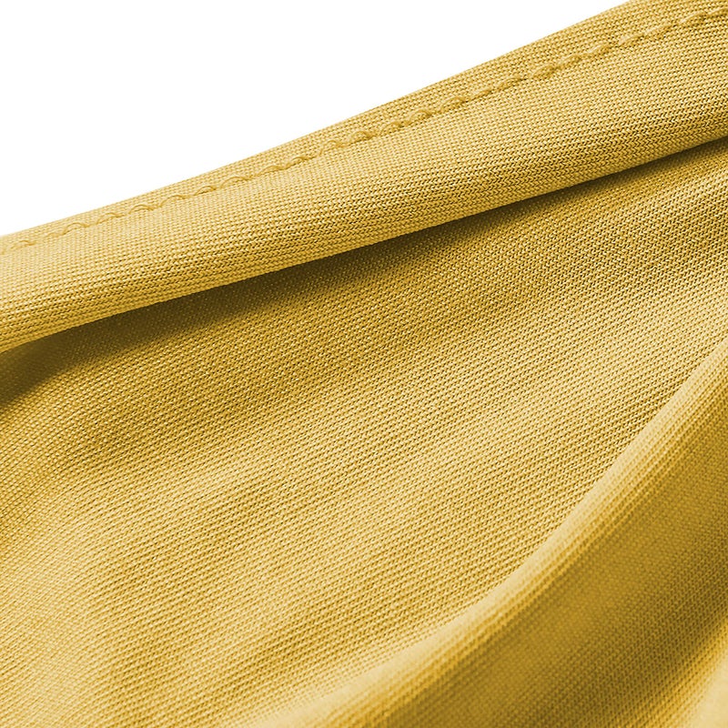 Obstal Obstal 50 PCS Spandex Stretch Chair Sashes Bows for Wedding Reception- Universal Elastic Chair Cover Bands with Buckle Slider for Banquet  Party  Hotel Event Decorations Gold Sashes  - Image 4