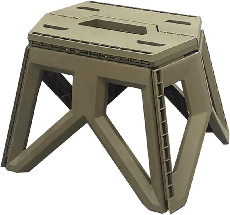 Cyrox Cyrox Non Slip Compact Heavy Duty Folding Stepping Stool Camping Hiking Picnic Travelling Fishing Space Saving Easy Storage Plastic Stool 1PCs 