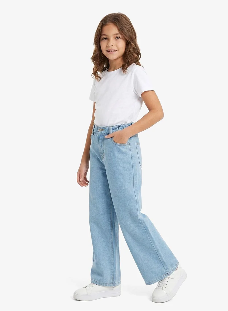 بنياتا جينز واسع الأرجل