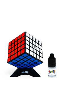 Drift 5x5 Black with Cube Lubricant and Stand Combo | High-Performance Speed Cube | Smooth Turning & Durable | Ideal for All Ages | Perfect for Training & Competitive Cubing