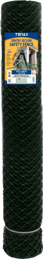 Tenax Sentry SECURA Diamond Safety Fence 4 x 50 Green - Image 1