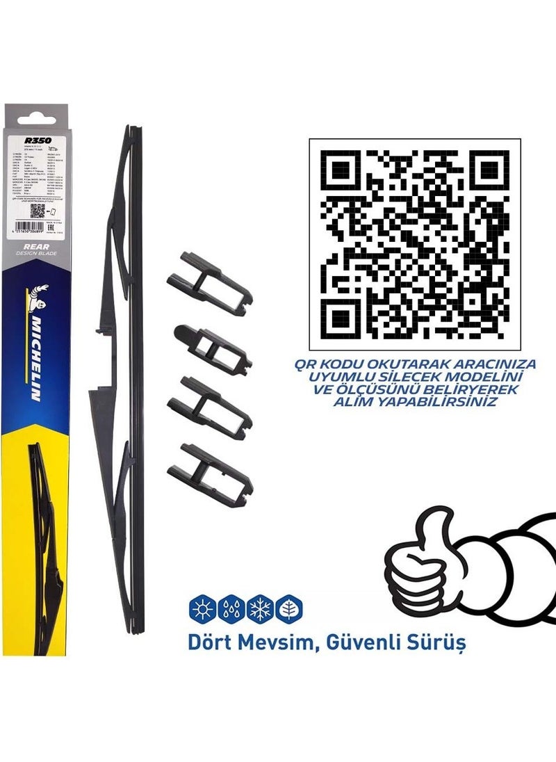 Michelin Rainforce™ MCR350 35CM 1 Piece Universal Wire Hybrid Rear Wiper  - Image 5