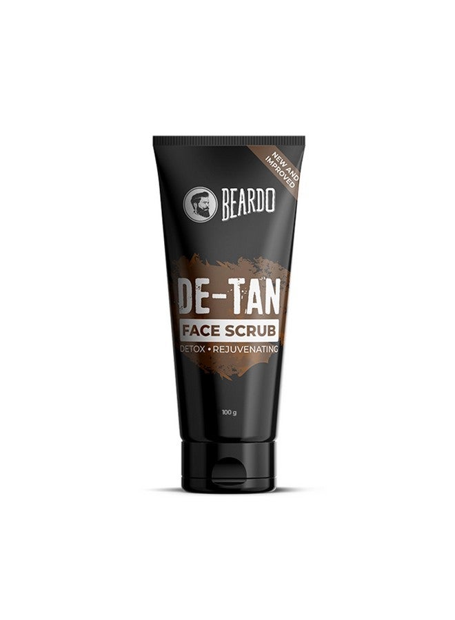 BEARDO De-Tan Face Scrub For Men, 100G | Blackhead & Tan Removal | Dual Bead Exfoliation | Coffee Detox | Oil Control - Image 1