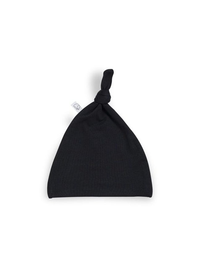Anvi Baby Organic Bamboo Beanie and Swaddle Set  Charcoal Black  - Image 3