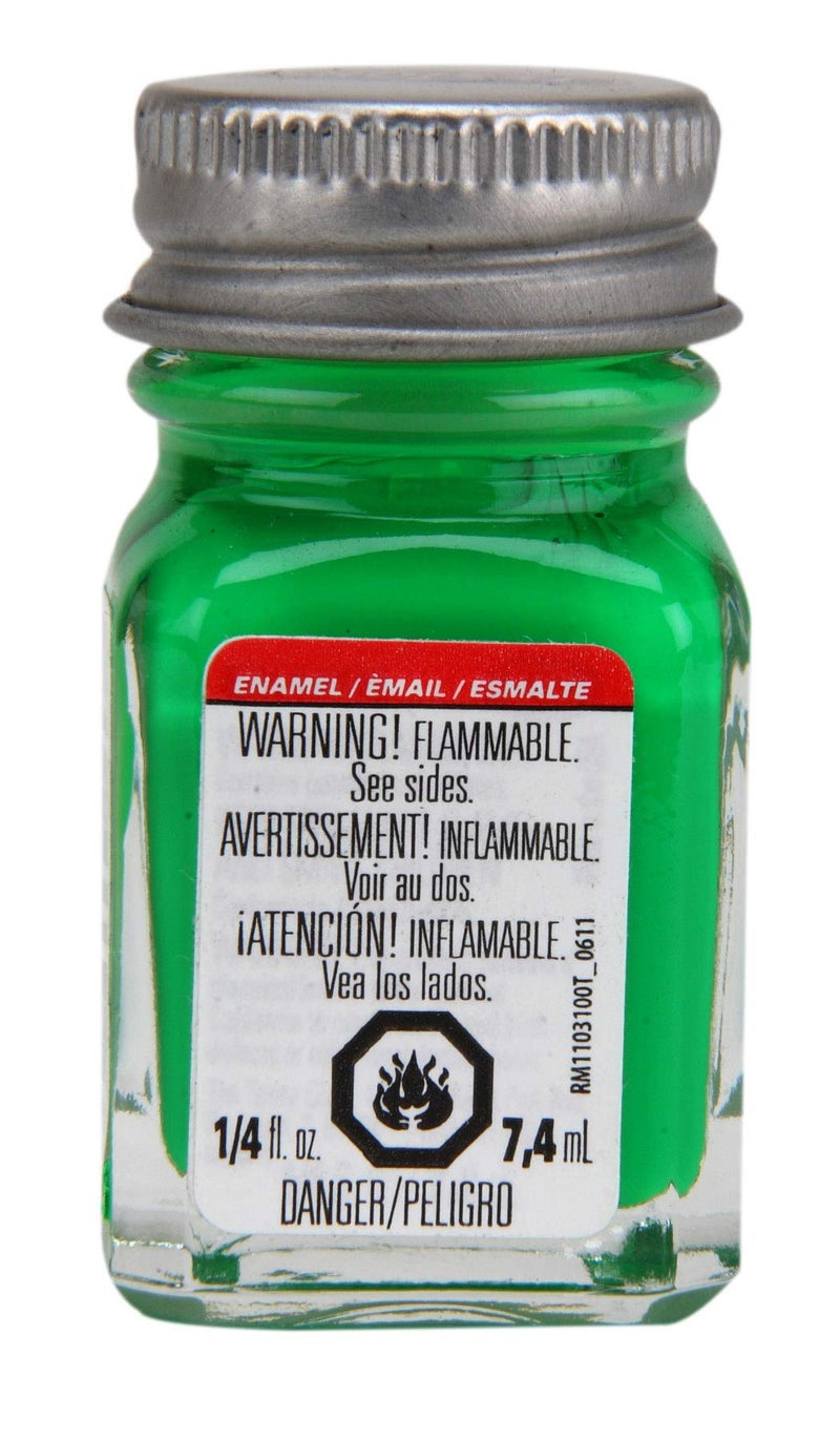 Testors Enamel Paint .25oz, Green Fluorescent - Image 2
