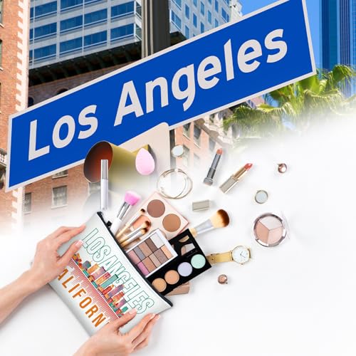Bulyoou 16 Pcs Los Angeles Cosmetic Bag Souvenir Gifts Makeup Bag Travel Vacation Zipper Pouch Purse for Women Birthday Trip Gifts Party Favors - Image 4