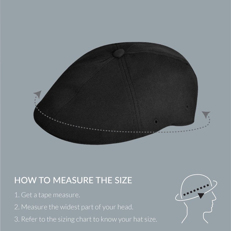 KANGOL Wool Flexfit 504 - Black/L/XL - Image 3