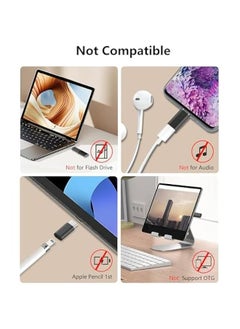 Generic Lightning Female to USB C Male Adapter for iPhone, iPad, Samsung - 27W PD Fast Charging & Data Transfer - Type C Charger Cable - Not for Audio/OTG - Black  - Image 4