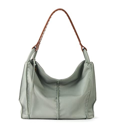The Sak Los Feliz Hobo in Leather, Lined, Roomy Shoulder Purse, Meadow - Image 1