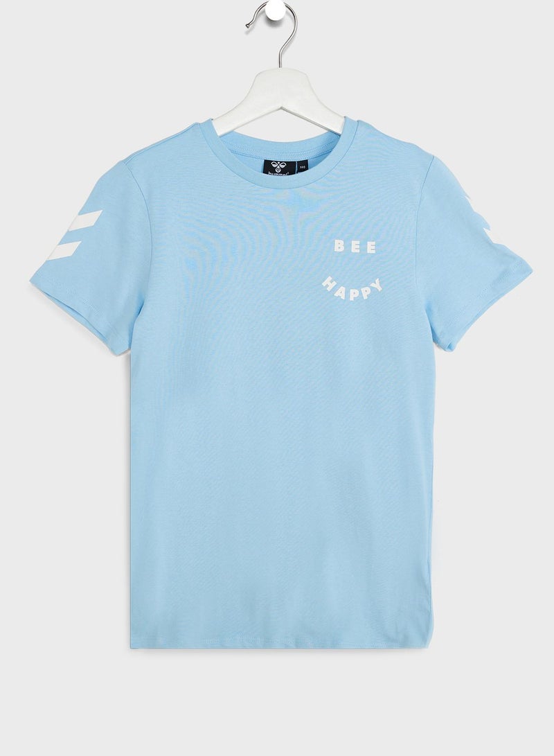 Hummel Kids Optimism Logo T-Shirt - Image 1