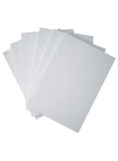 Terabyte 25-Piece Foam Boards 70x100cm Size White 5mm Thickness 