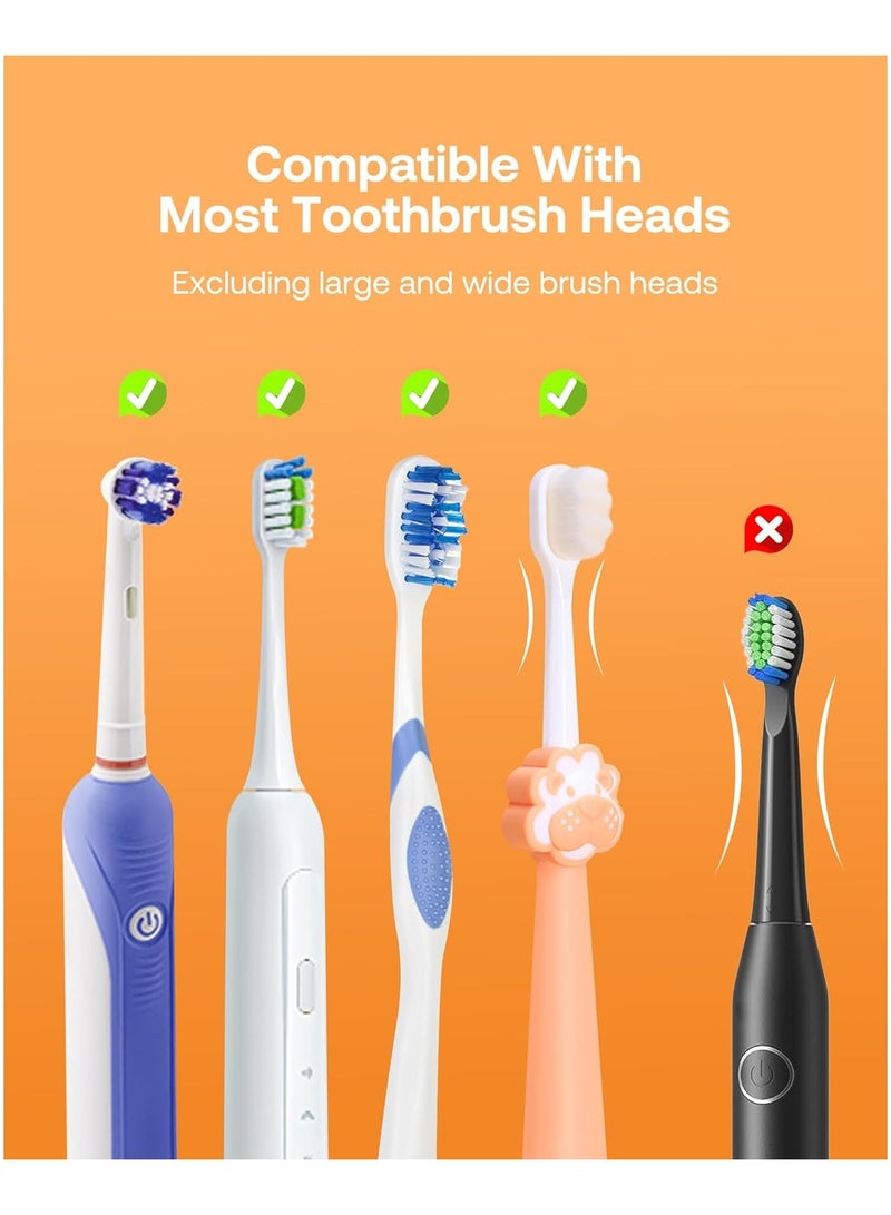 Bitvae Smart UV Toothbrush Cleaner & Holder with LED Screen, UV-C Sterilization and Air Drying, Rechargeable Wall Mounted Toothbrush Sanitizer with 30-Day Battery Life, Type-C Fast Charging, Adhesive Mount for Bathroom, Compatible with Electric & Manual Toothbrushes – Hygienic Automatic Toothbrush Storage Organizer - Image 4