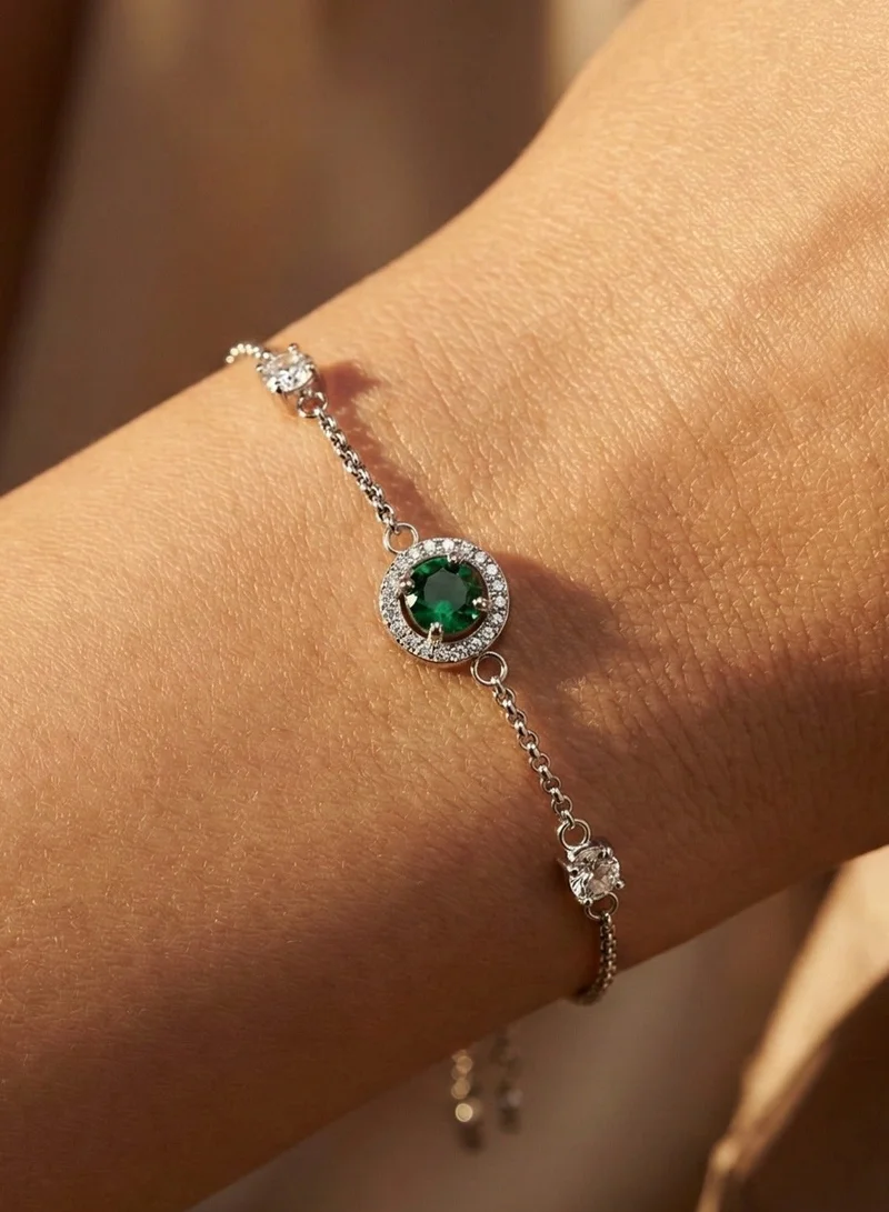 ليو جو سوار ليو جو سيليستيا فضي أخضر