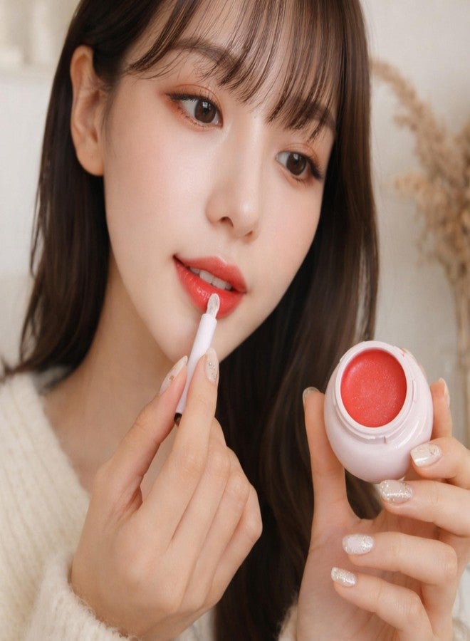 MAYBELUCKY 3-in-1 Lip and Cheek Tint with Lip Mask - Vitamin E, Jojoba Oil & Shea Butter, Waterproof Tint Blush for Long Stay - Nourishing Overnight Treatment for Lips, Cheeks & Eyes - Image 3