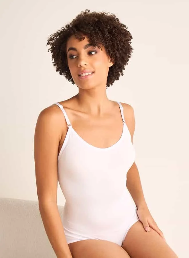 Splash FAV Shaping Bodysuit with Adjustable Straps and Press Button Closure