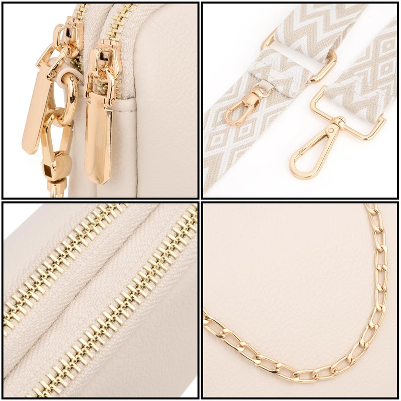 UTO Small Crossbody Bags for Women 3 in 1 Trendy Belt Purse Fashion Designer Mini Cute Sling Fanny Chest Pack - Image 4