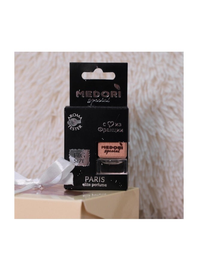 معطر جو سائل معلق للسيارة في عبوة من الورق المقوى مع رائحة ذات رائحة ساحرة فاخرة ويحتوي على جهاز اختبار رائحة باريس مماثل لسي، العطر مصنوع في فرنسا 6 مل