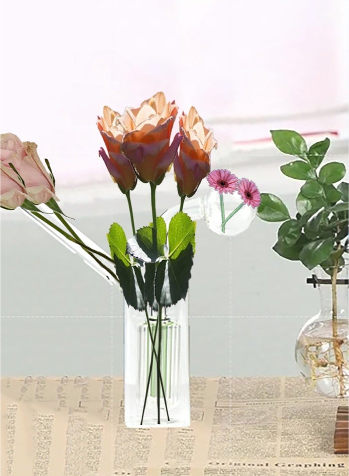 High borosilicate glass vase, can be used for a long time, high quality and durable