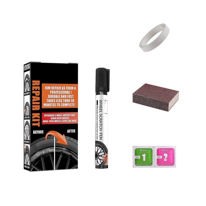 Rim Paint: Universal Colors For Alloy Aluminum And Steel Rims - Anti Rust Waterproof Protective Layer Wheel Repair For Car Maintenance Curb Damage Repair - Image 1