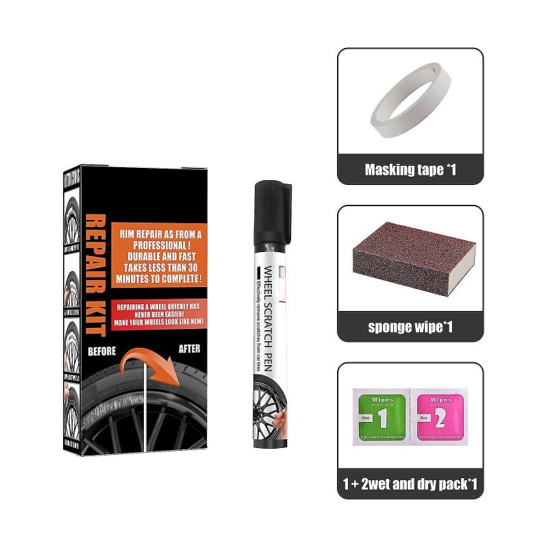 Rim Paint: Universal Colors For Alloy Aluminum And Steel Rims - Anti Rust Waterproof Protective Layer Wheel Repair For Car Maintenance Curb Damage Repair - Image 3