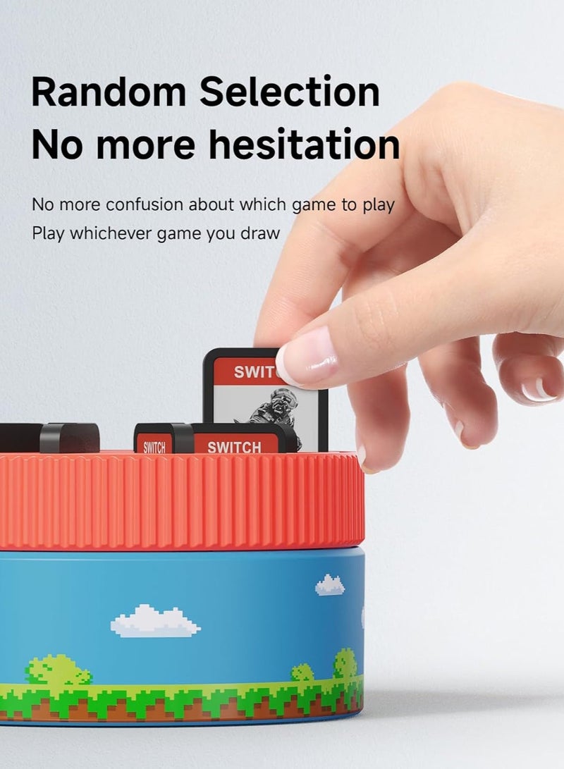 Nintendo Switch Storage Case, PS Vita Rotating Game Card Case with 10 Card Slots  Portable Magnetic Game Cartridge Holder Switch Game - Image 3