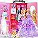 iBayda 115Inch Fashion Doll with Closet Clothes Accessories Set  Includes Princess Gown Long Dresses Outfits Shoes Handbags Mirror Pet Dog  More Doll Included - Image 4