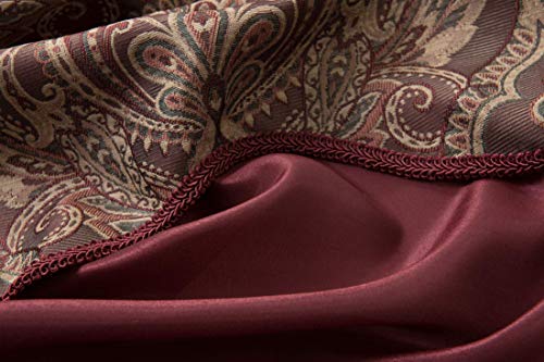 GoodGram Unique 5 Piece Window Curtain Set Assorted Colors (Brick) - Image 3