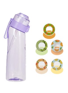Sports Air Water Bottle, BPA-Free Starter Set Drinking Bottles with 5 Flavour Pods Scented for Flavouring, 0 Sugar, 0 Calorie
