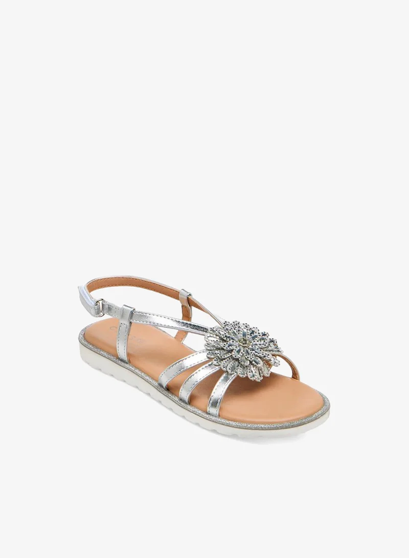 سيليست Girls Floral Embellished Sandals Ramadan Collection
