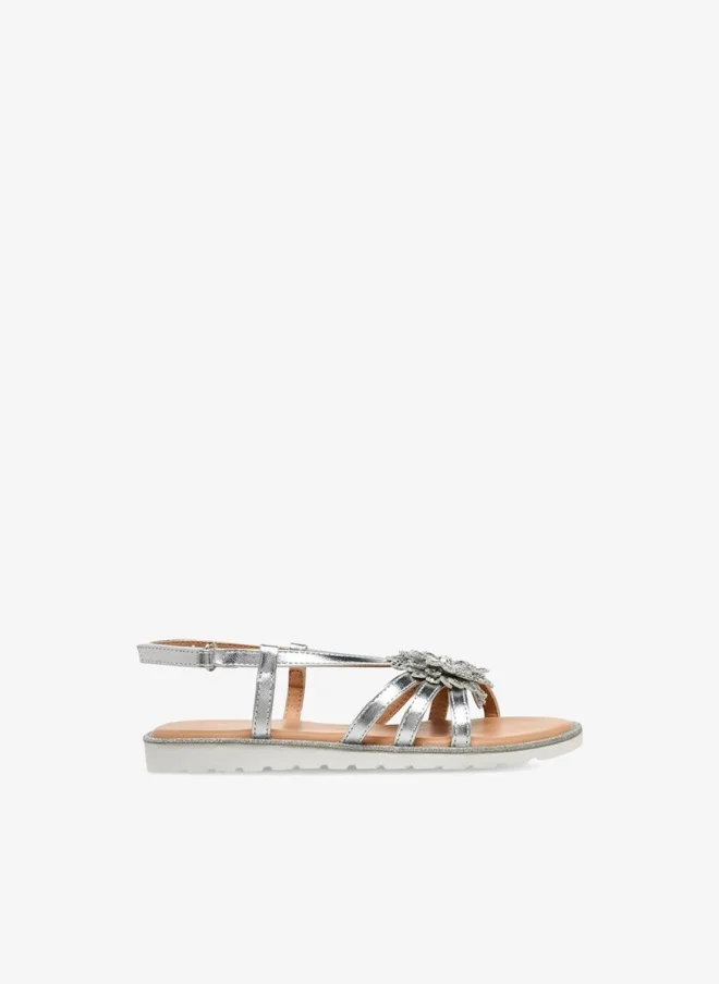 سيليست Girls Floral Embellished Sandals Ramadan Collection