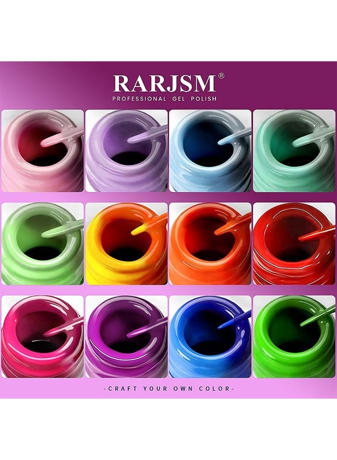 RARJSM Temperature Color Changing Painted Line Art Gel Nail Polish Set,12 Colors Mood Changing Gel Polish Pink Orange Red Blue Green Purple for Fall Winter Nail Art DIY Design Curing Required 8ml - Image 4
