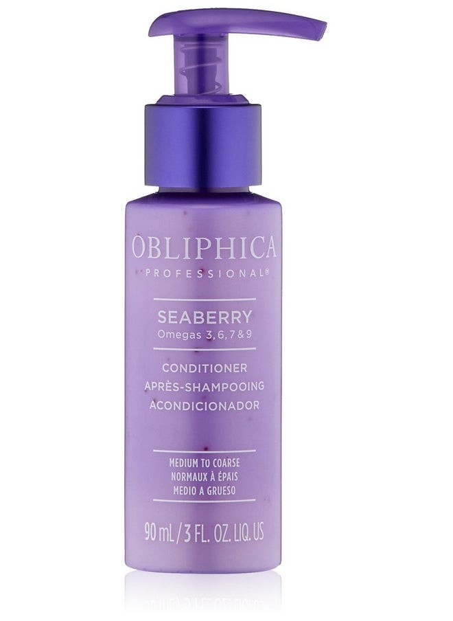 Obliphica Professional Obliphica Seaberry Conditioner For Medium & Course Hair Frizz Free Nourished And Damaged Repaired Hair Hair Mask & Treatment For Dry Hair And Growth 3 Fl Oz  - Image 1