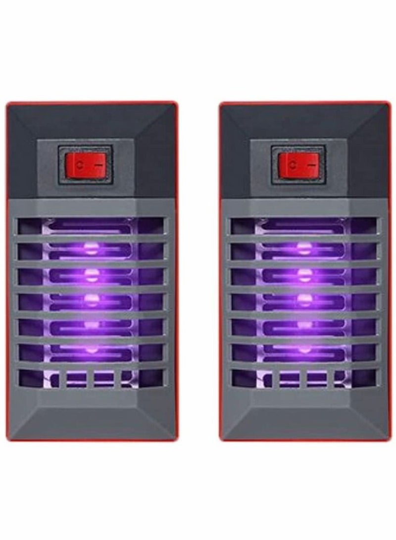 SYOSI 2 Pack Electric Bug Zapper, Plug in Mosquito Killer with UV LED Night Light, Electronic Insect Fly Trap for Indoor Outdoor Use - Image 1