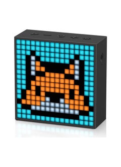 Divoom Devom TimeBox Evo PixelArt Bluetooth Speaker with 16x16 LED Display with App Control and Bedside Alarm Black  - Image 1