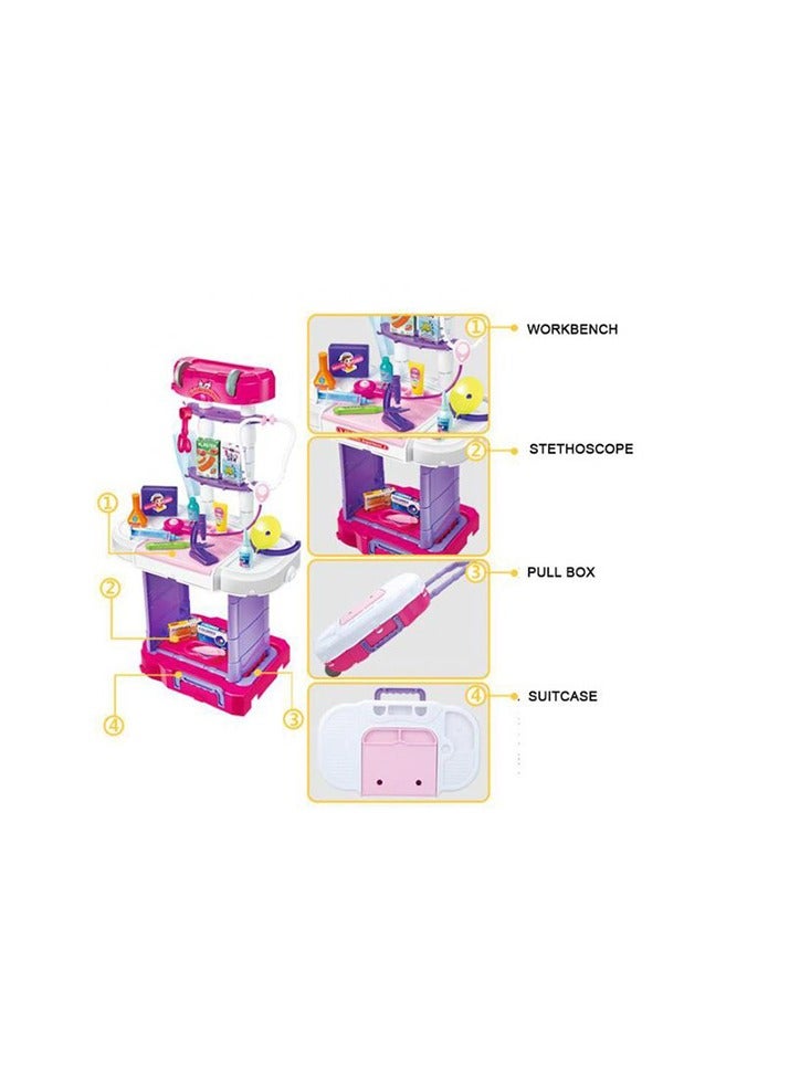 ممز بلانيت العاب اطفال 3 في  1 طبيب للأطفال - تتكون من 38 قطعة، بلاستيك، متعدد الالوان ,هديه مثاليه للأطفال_ العاب اطفال_ العاب طبيب للاطفال-العاب تعليميه- العاب حركة - Image 2