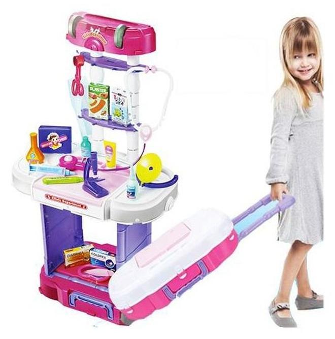 ممز بلانيت العاب اطفال 3 في  1 طبيب للأطفال - تتكون من 38 قطعة، بلاستيك، متعدد الالوان ,هديه مثاليه للأطفال_ العاب اطفال_ العاب طبيب للاطفال-العاب تعليميه- العاب حركة - Image 1