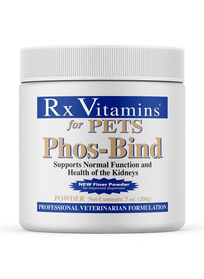 Rx Vitamins PhosBind  Kidney Support Supplement Powder  Phosphate Binder For Cats & Dogs For Kidney Health  Supports Normal Kidney Cleanse And Essential Kidney Care  200G  - Image 1