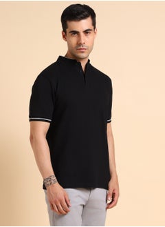 Dennis Lingo Black T-Shirt for Men, Classic Fit  - Image 2