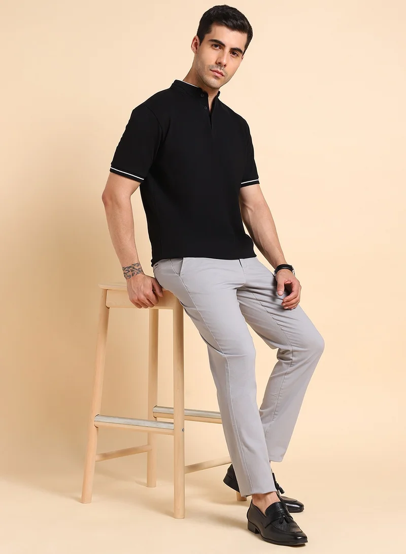 Dennis Lingo Black T-Shirt for Men, Classic Fit