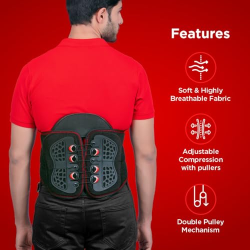 Dr. Ortho Dr.Ortho Lacepull Lumbo Sacral Belt | Lower Back & Lumbar Support Belt for Pain Relief & Stability | Adjustable Belt with Lace Pull Mechanism - Large & Extra Large - Image 4