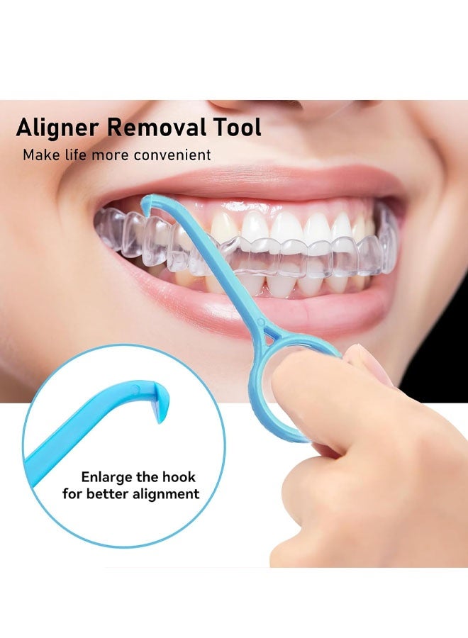 30Pcs Clear Aligner & Retainer Removal Tool, Braces Remover Hook Oral Care (5 Colors) - Image 5